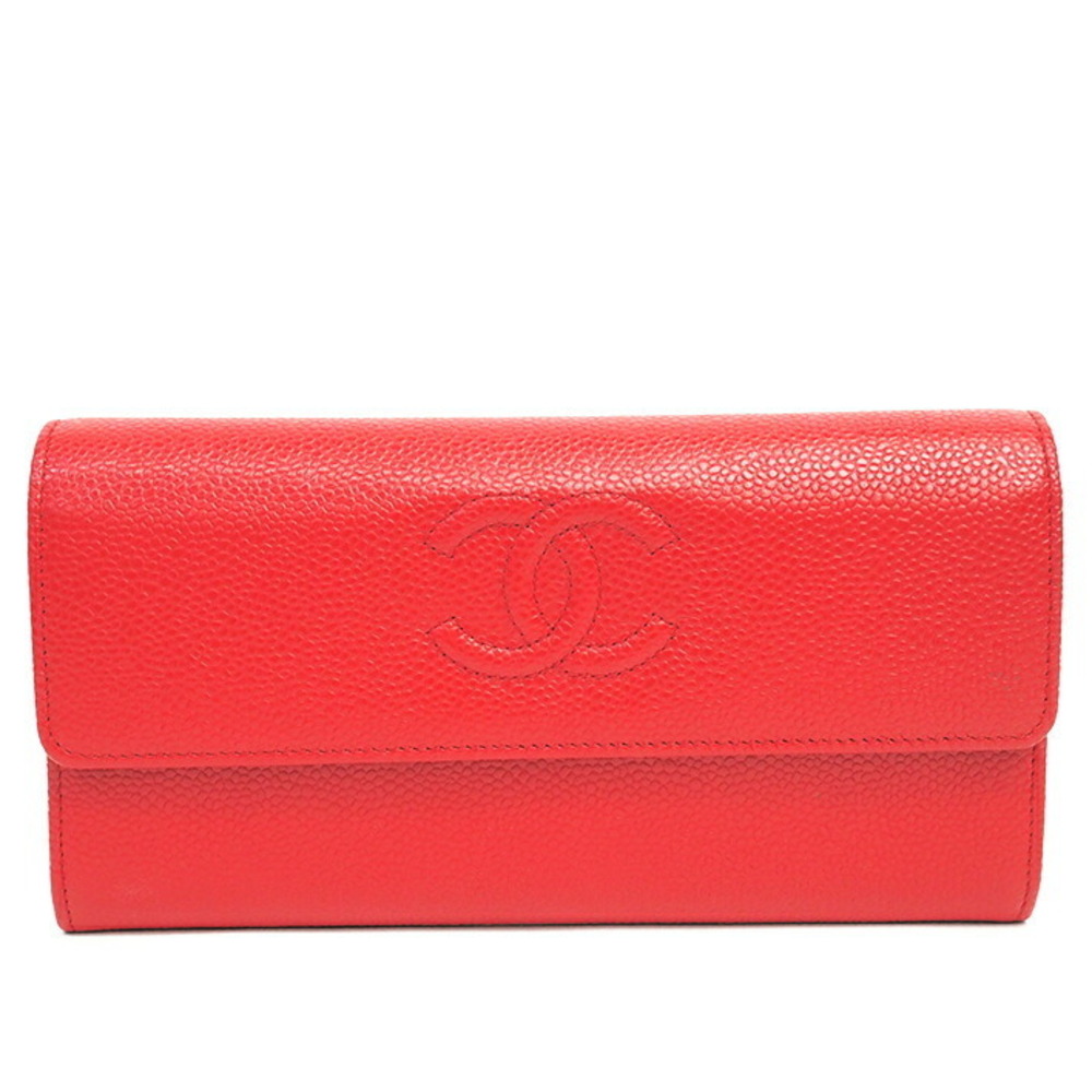 Chanel CC Bifold Flap Long Wallet Coco Mark